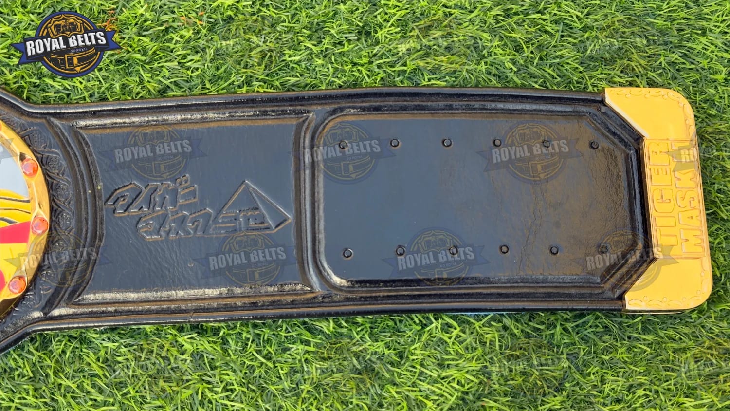 Tiger Mask 3D CNC Triple Layer Belt featuring professional wrestling champion design