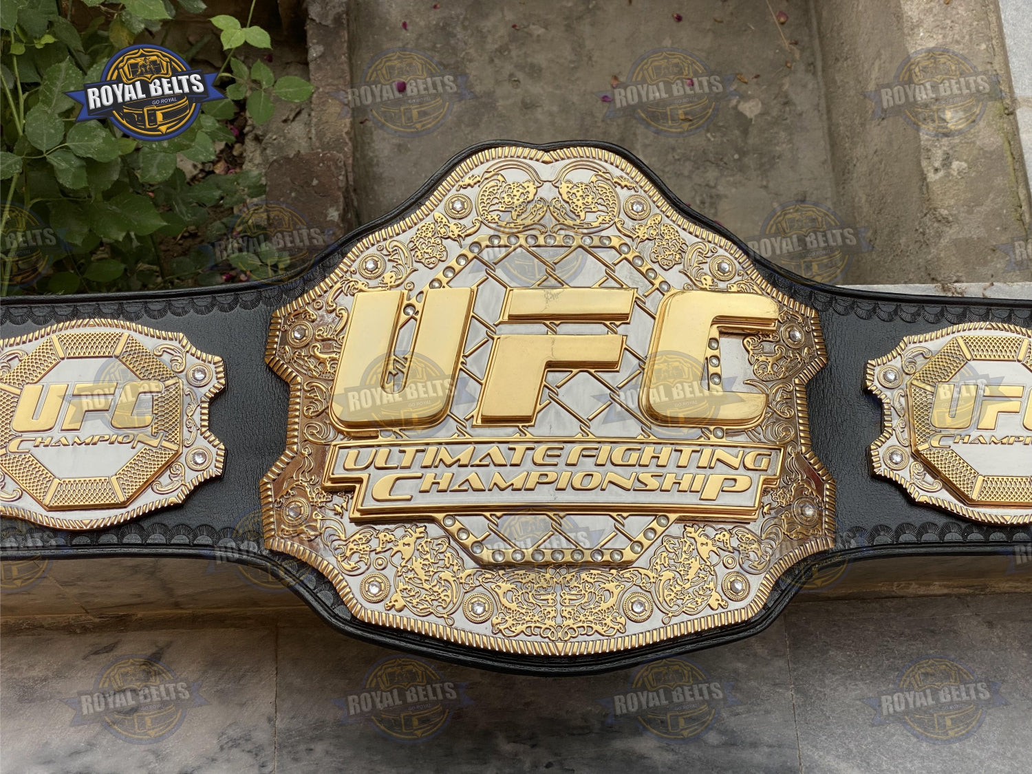 UFC Ultimate Fight title belt HD CNC triple stacked Manufacture by Royal Belts 