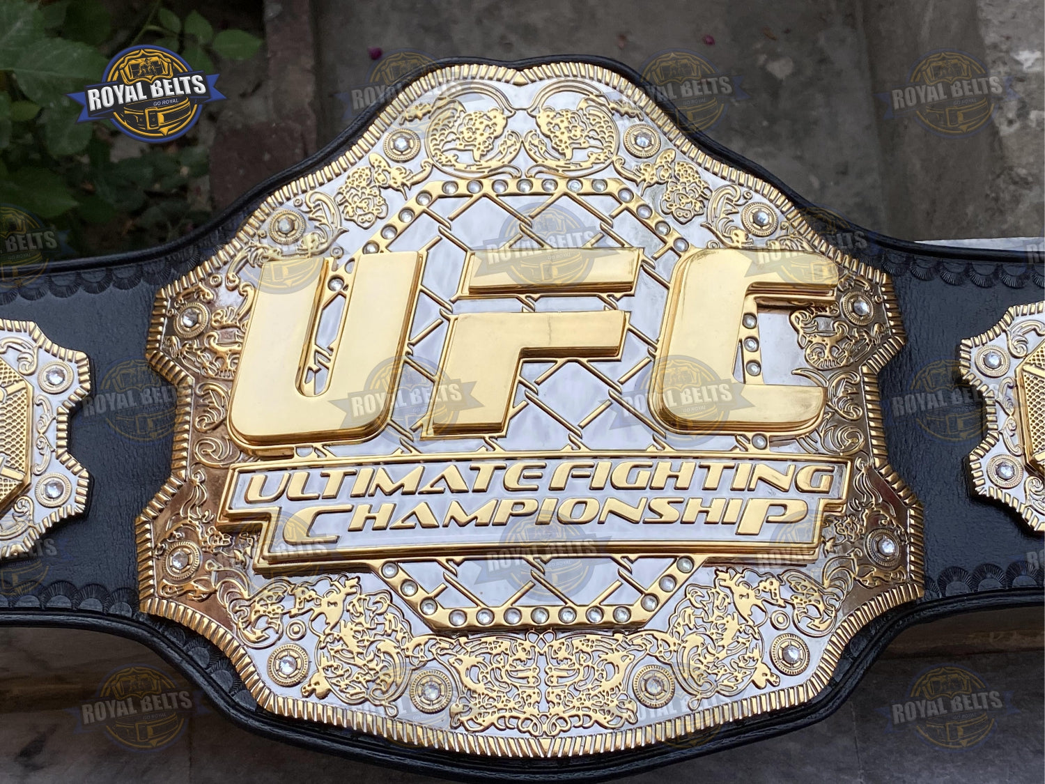 UFC championship title belt HD CNC triple stacked plates Made by Royal Belts
