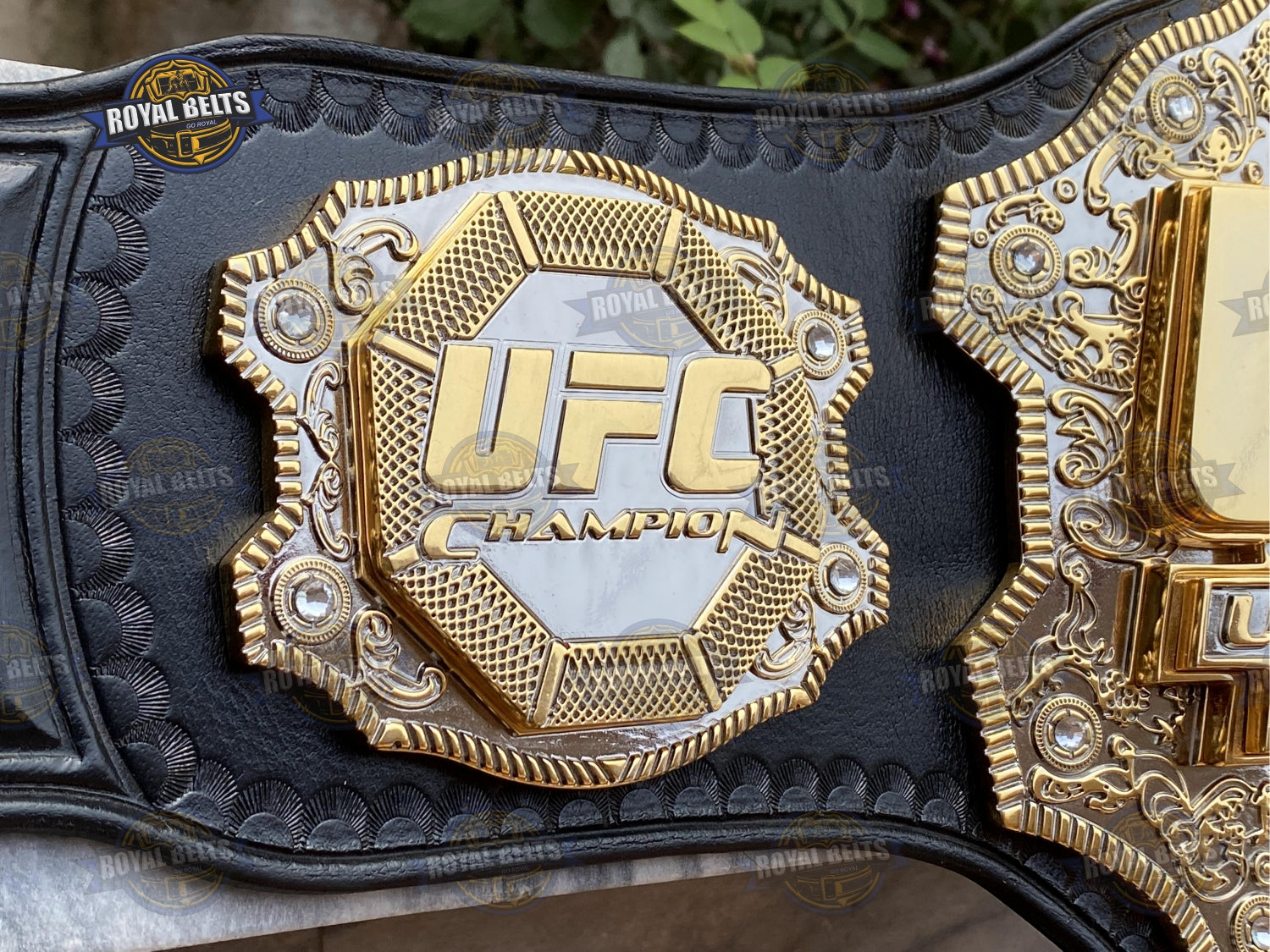 UFC title belt HD CNC triple stacked craftsmanship