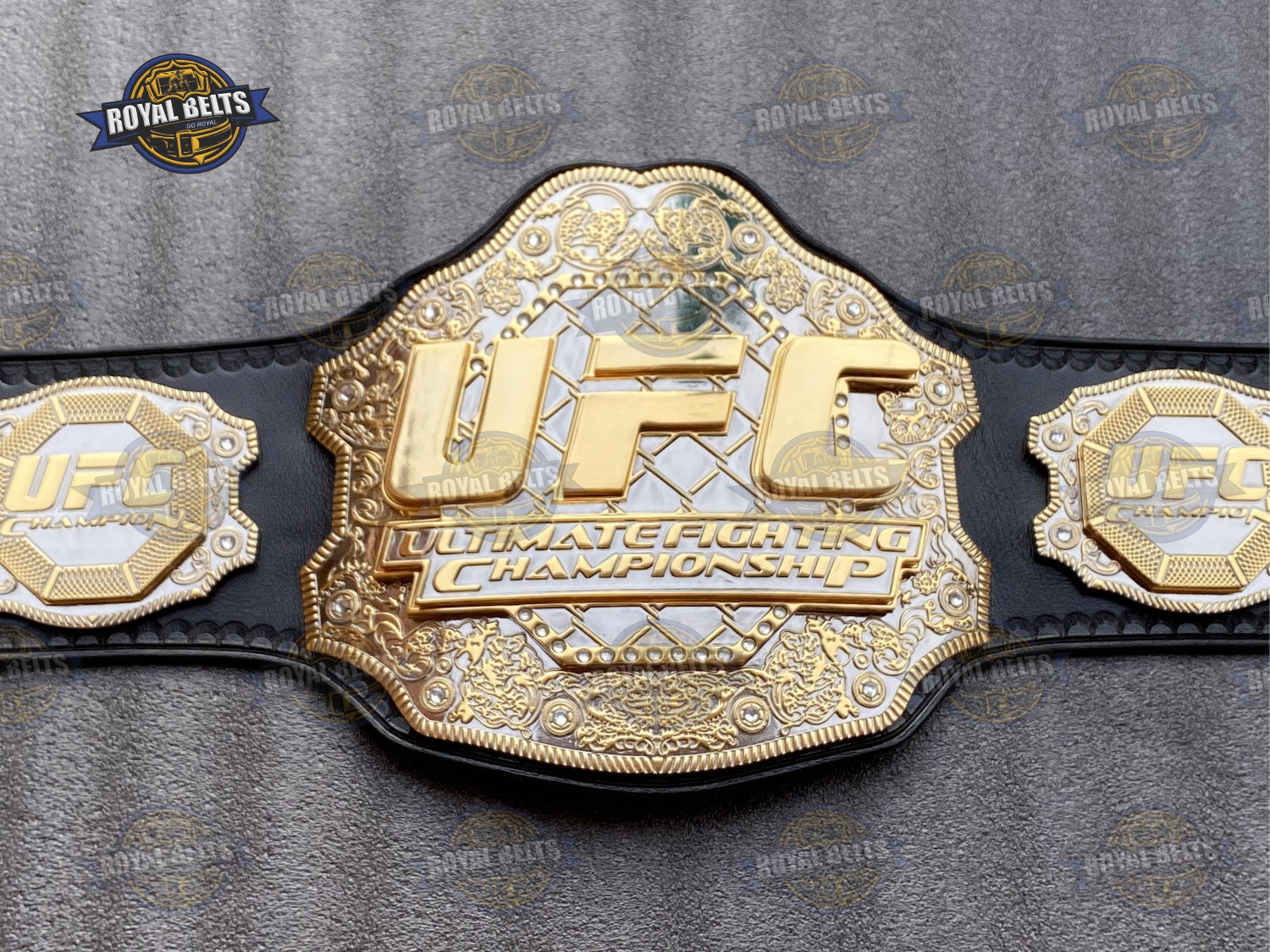 UFC Ultimate Fight Championship belt HD CNC triple stacked design Crafted by Royal Belts 