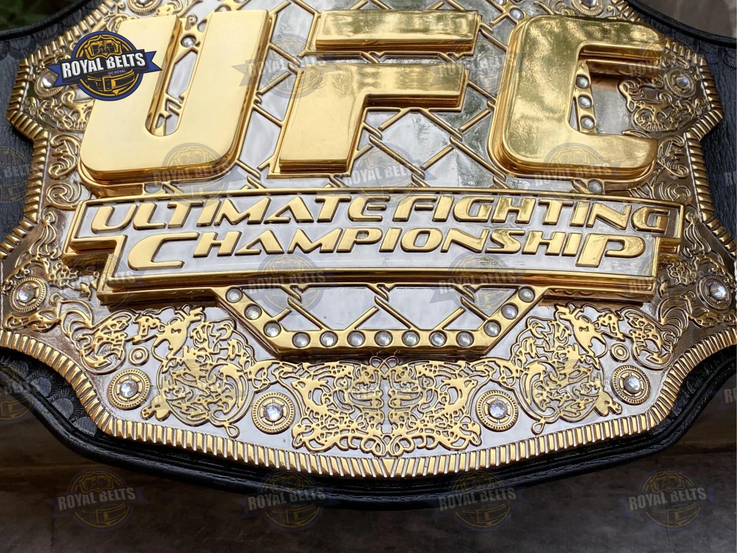UFC championship belt triple stacked HD CNC metal plates