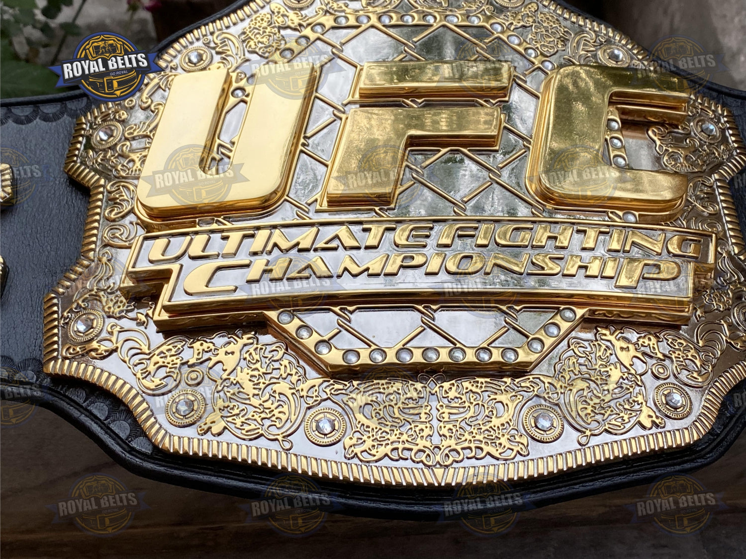 UFC championship title belt triple stacked HD CNC finish