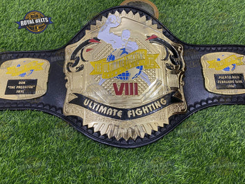 UFC Championship Title Belt featuring engraved UFC logo and mirror finished gold plates