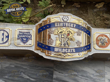 UK Kentucky Wildcats National Championship Title Belt Zinc Plated
