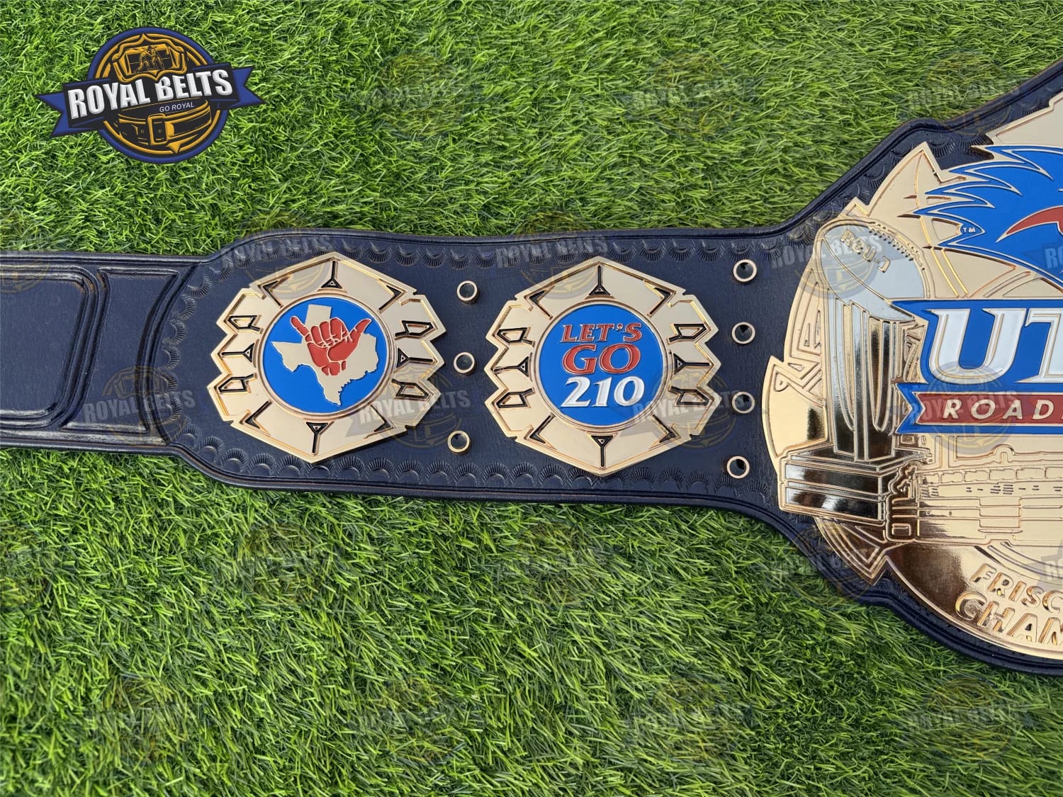 UTSA Roadrunners Football Championship HD CNC belt with precision CNC cuts and durable snaps