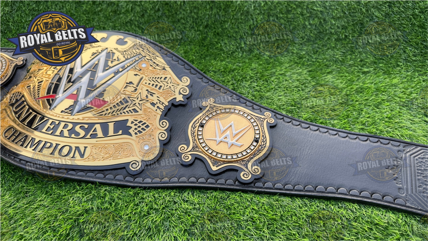 Undisputed Universal CNC Title Belt HD CNC engraved stacked plate title belt