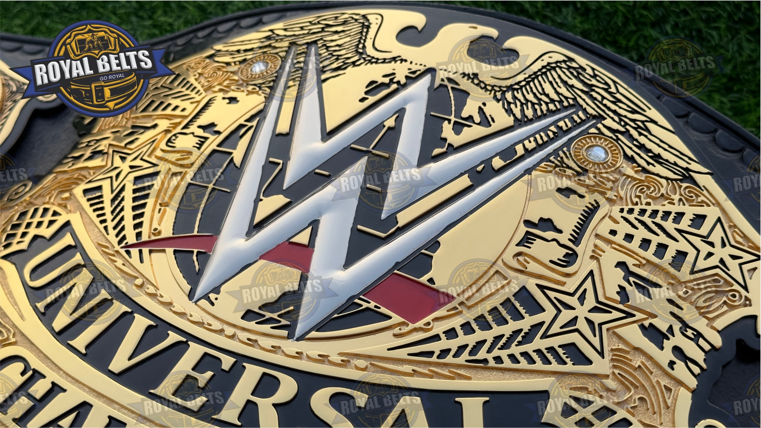 Undisputed Universal CNC Title Belt stacked plate HD CNC championship belt design