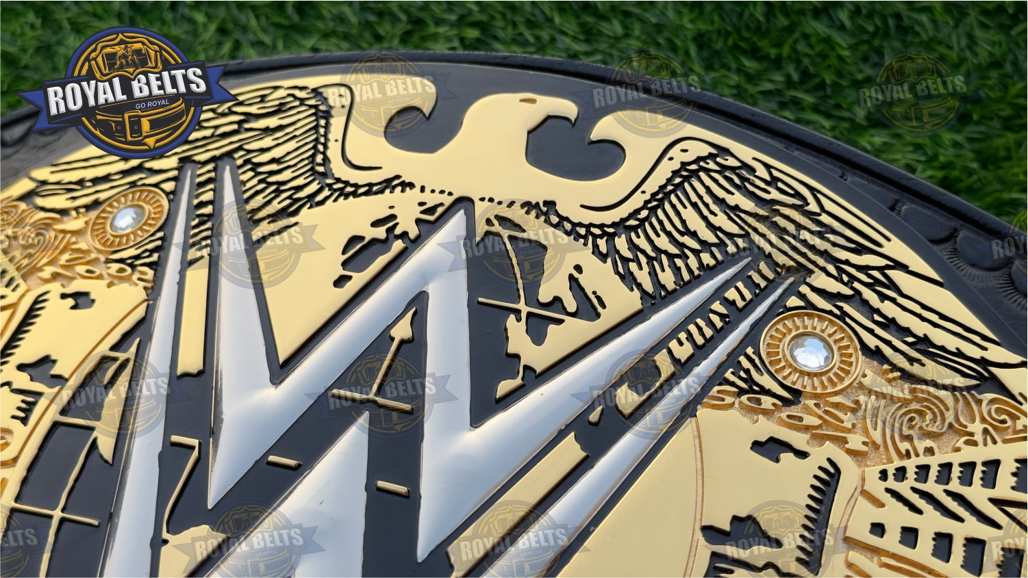 Undisputed Universal CNC Title Belt custom engraved HD CNC stacked plated belt