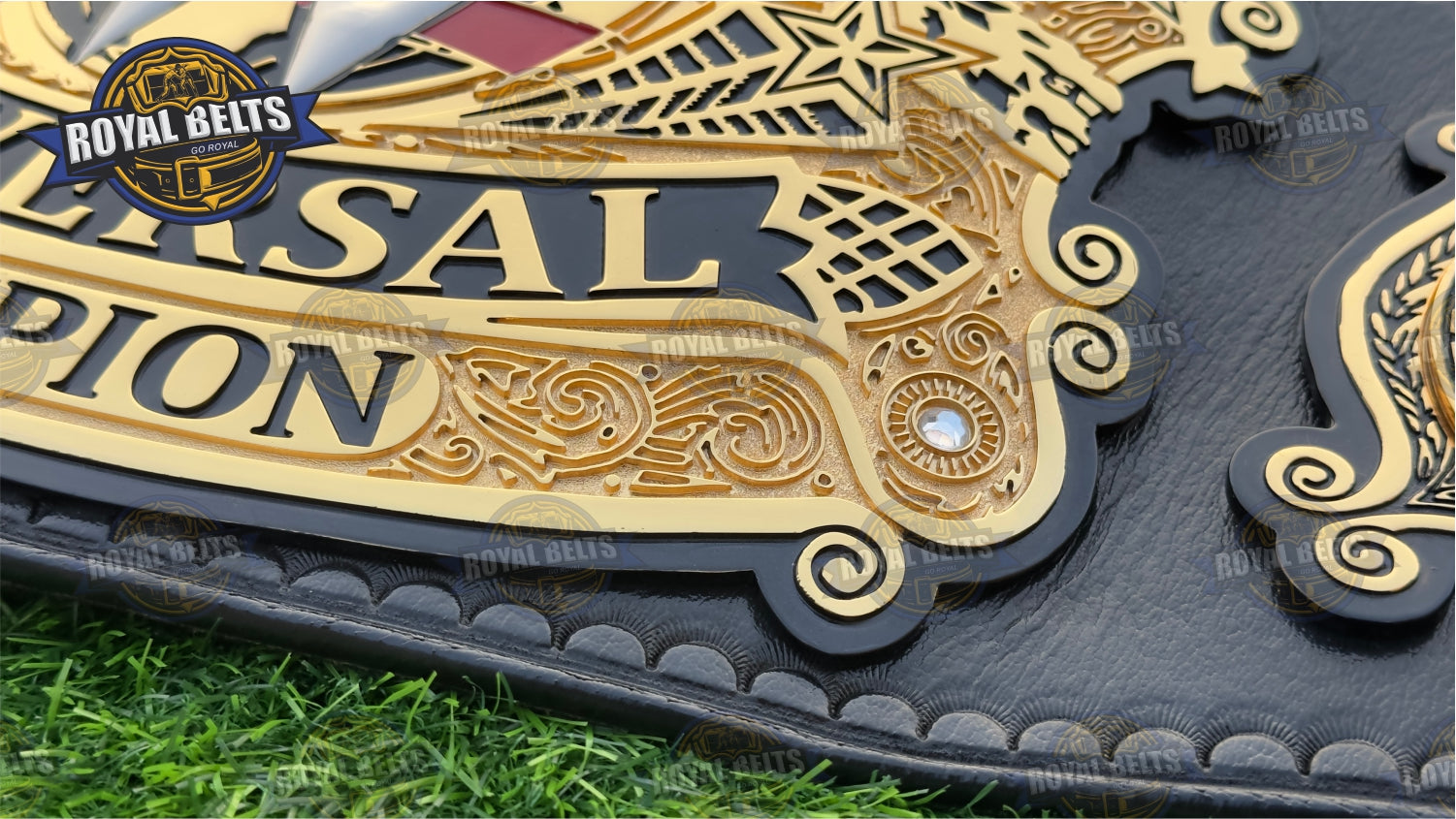 Undisputed Universal CNC Title Belt metal stacked plates HD CNC design