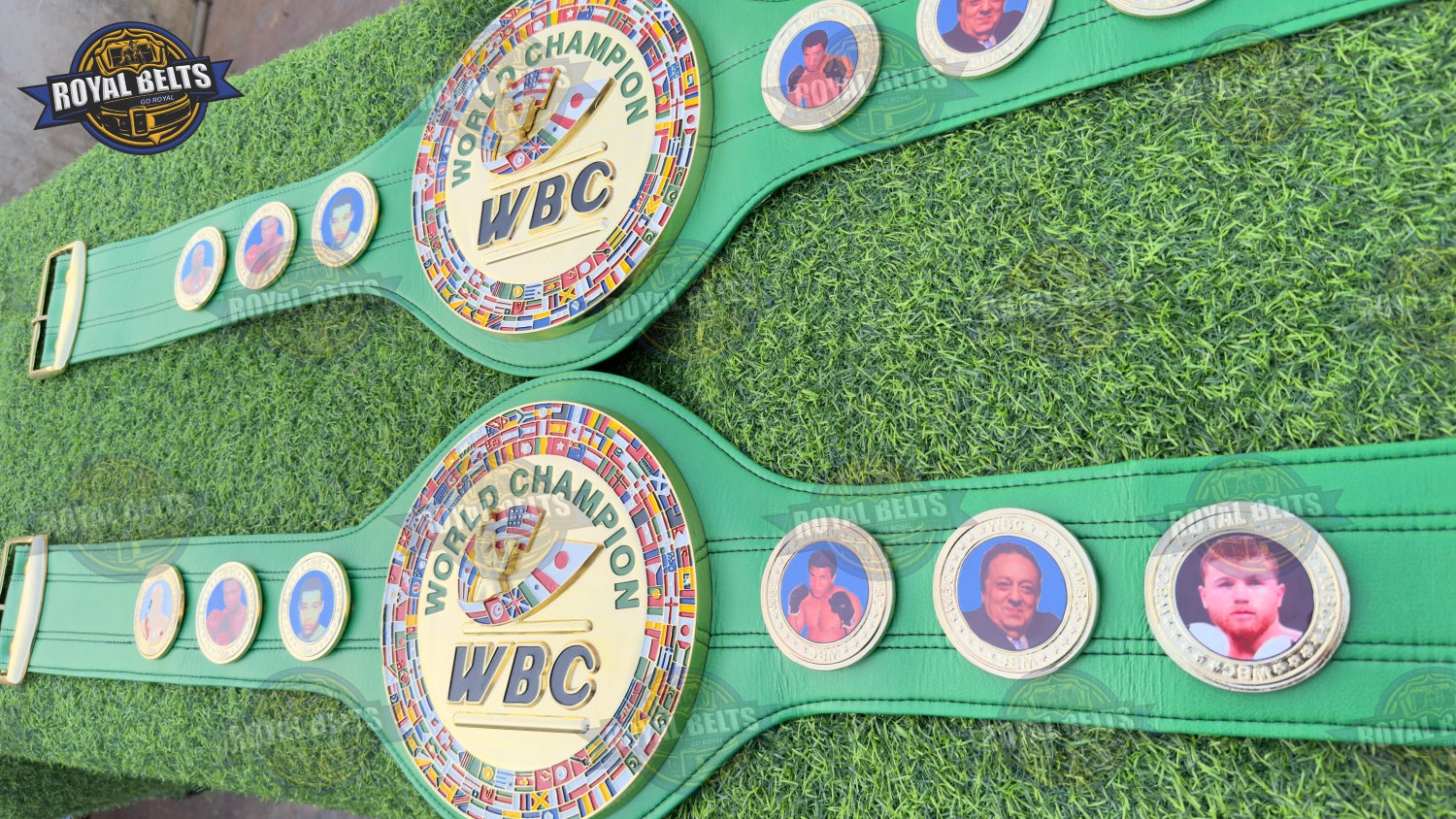 WBC World Boxing title belt classic metal design