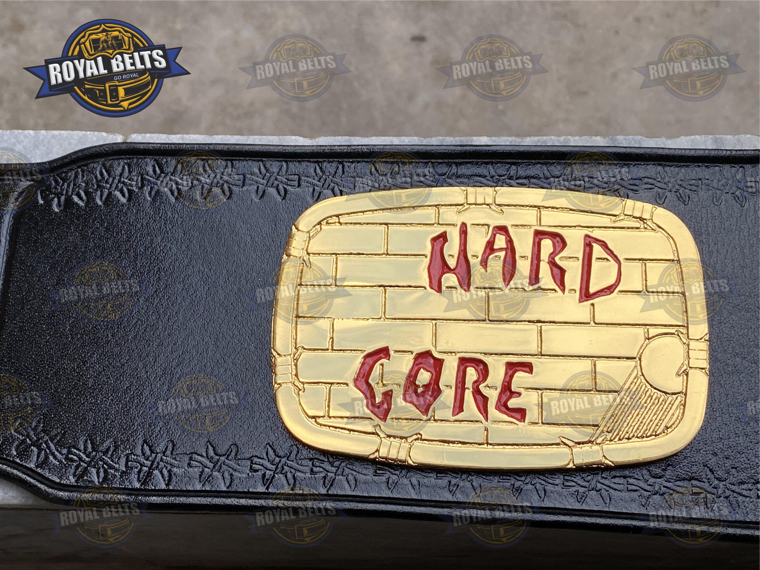 WCW Hardcore Wrestling championship Title Belt Zinc Plated