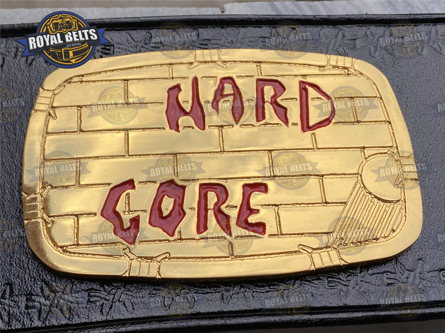 WCW Hardcore Wrestling championship Title Belt Zinc Plated