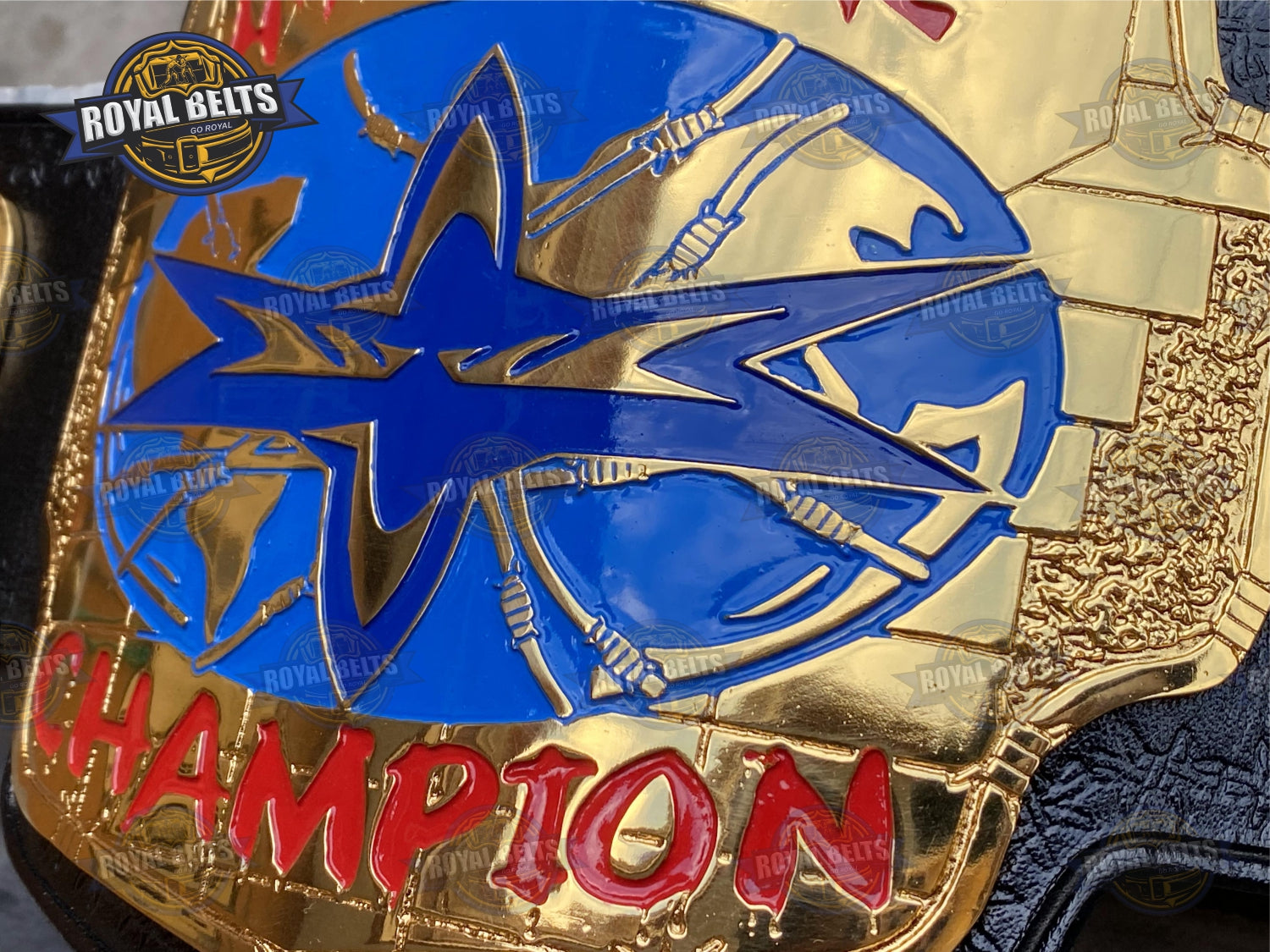 WCW Hardcore Wrestling championship Title Belt Zinc Plated