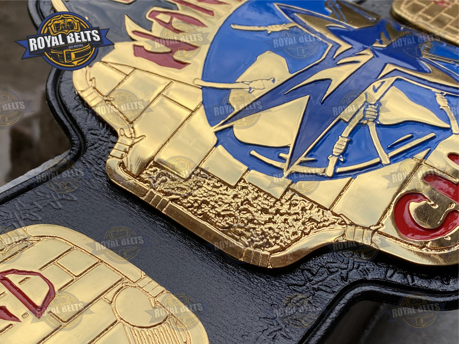 WCW Hardcore Wrestling championship Title Belt Zinc Plated