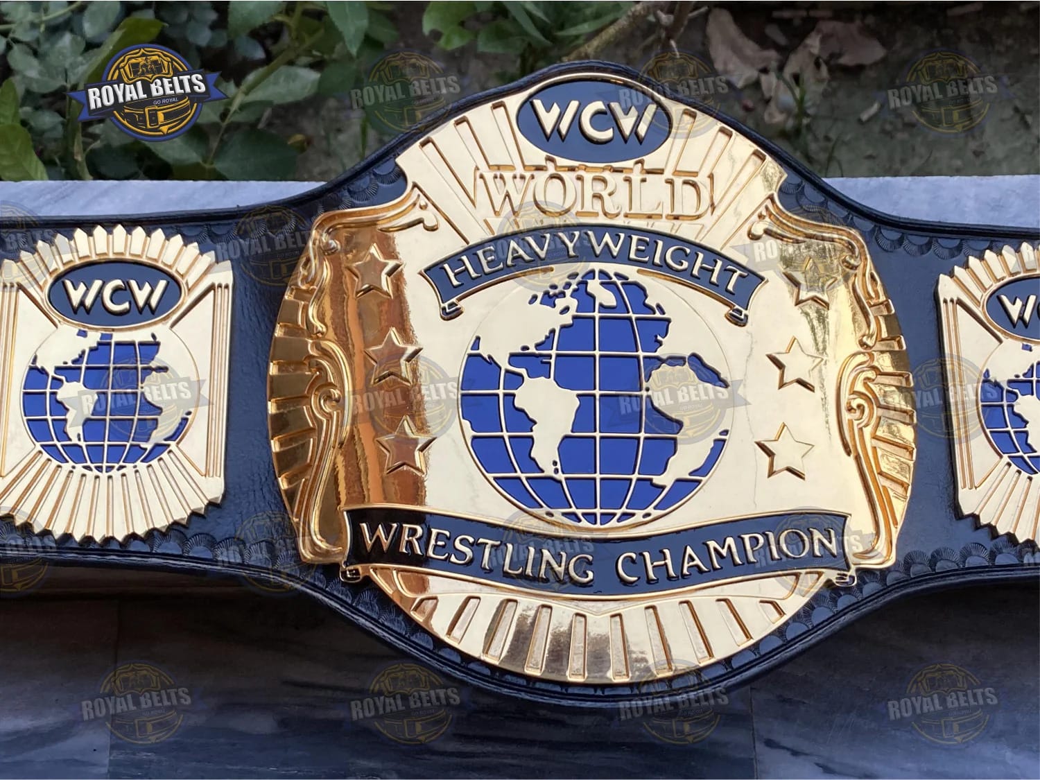 WCW World premium quality HD CNC championship title belt with detailed metal plates Manufacture by Royal Belts 