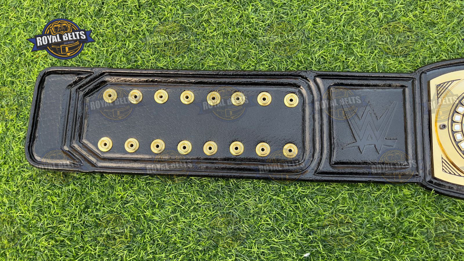 Intercontinental Championship belt bold engraved center plate