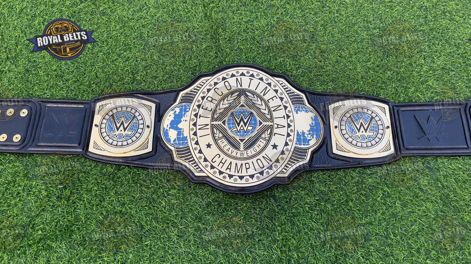 WWE Intercontinental Championship belt polished metal detailing