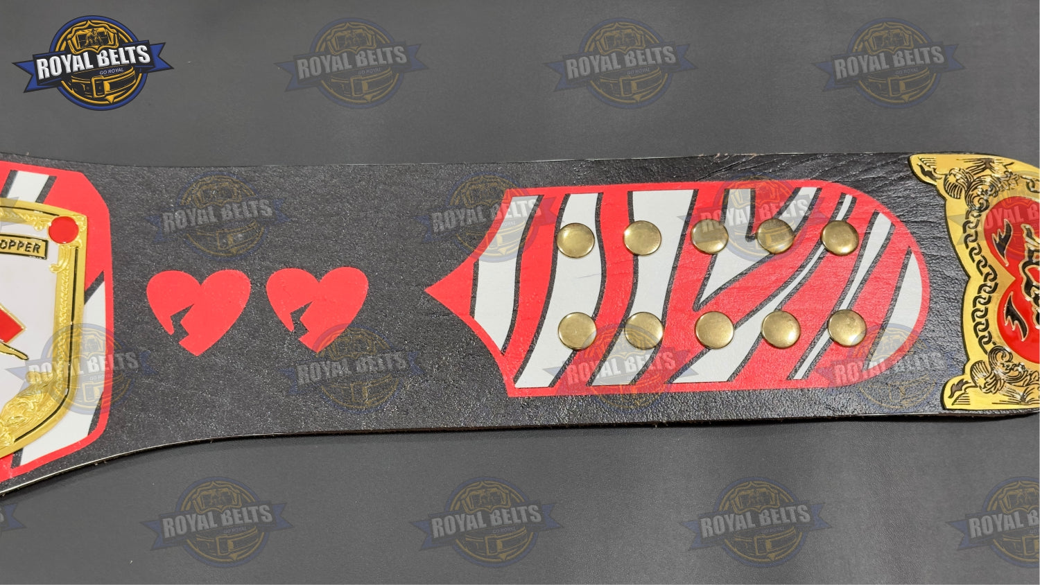 WWE Legacy Shawn Michaels Belt detailed metal plates with classic wrestling styling