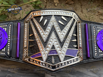 WWE Wakanda Forever wrestling title belt premium stacked plated Manufacture by Royal Belts 