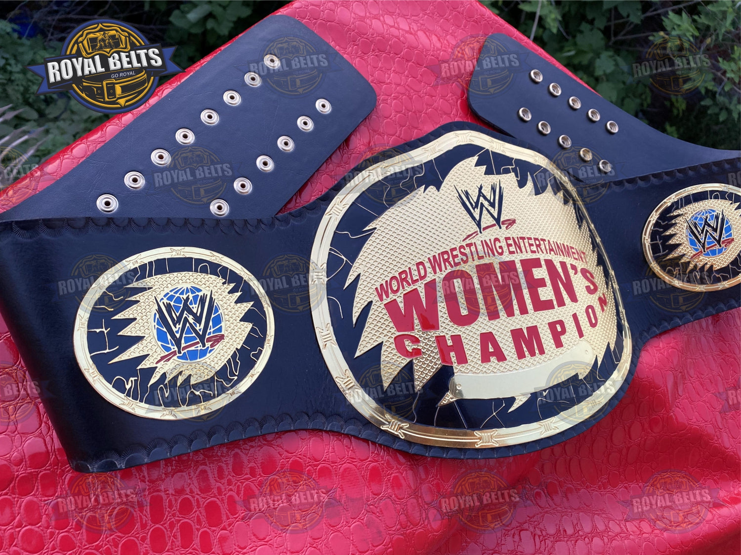 WWE Womens Wrestling Championship Title Belt Brass Plated