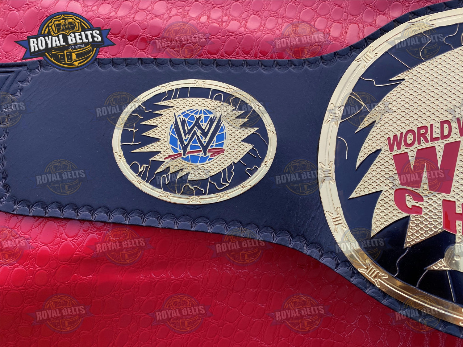 WWE Womens Wrestling Championship Title Belt Brass Plated