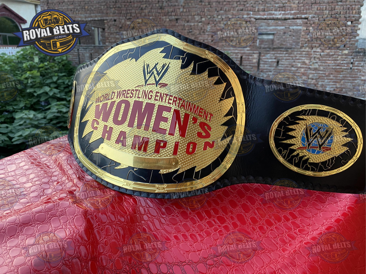 WWE Womens Wrestling Championship Title Belt Brass Plated