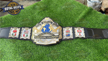 Andre 87 Title CNC HD vintage style championship belt inspired by classic 1987 WWF era Made by Royal Belts