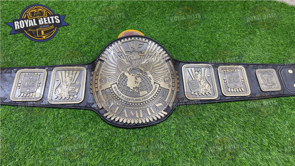 WWF Big Eagle Scratch Logo Attitude Era Wrestling Championship Title Belt HD CNC Antique Plated
