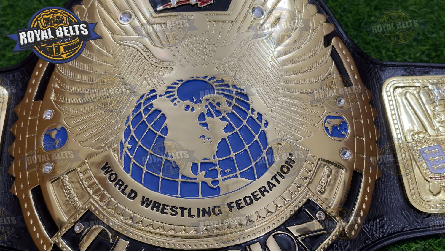 WWF Big Eagle Title Belt adult size heavyweight wrestling collectible Manufacture by Royal Belts