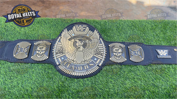 WWF Hybrid Wing Eagle Title Belt custom antique plated heavyweight belt replica Made by Royal Belts