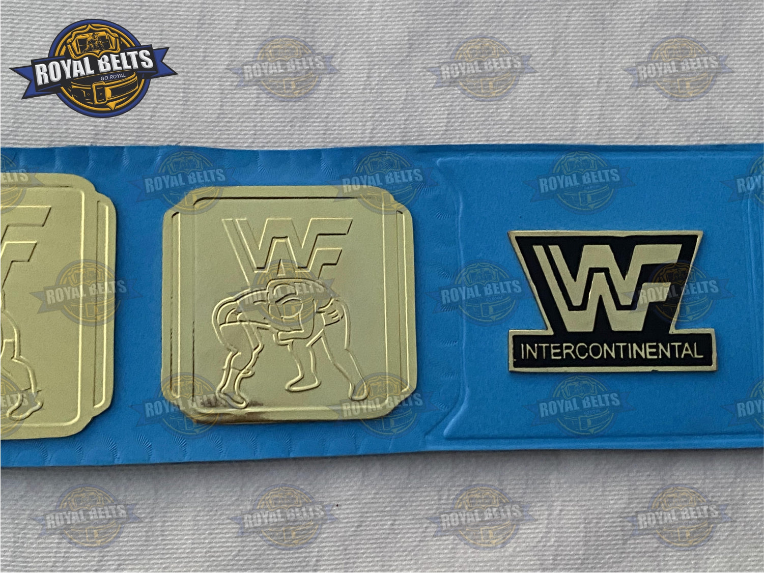 WWF Intercontinental Wrestling Championship Title Belt Brass Plated