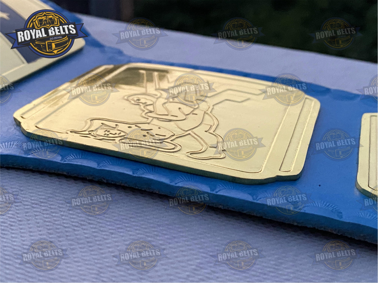 WWF Intercontinental Wrestling Championship Title Belt Brass Plated