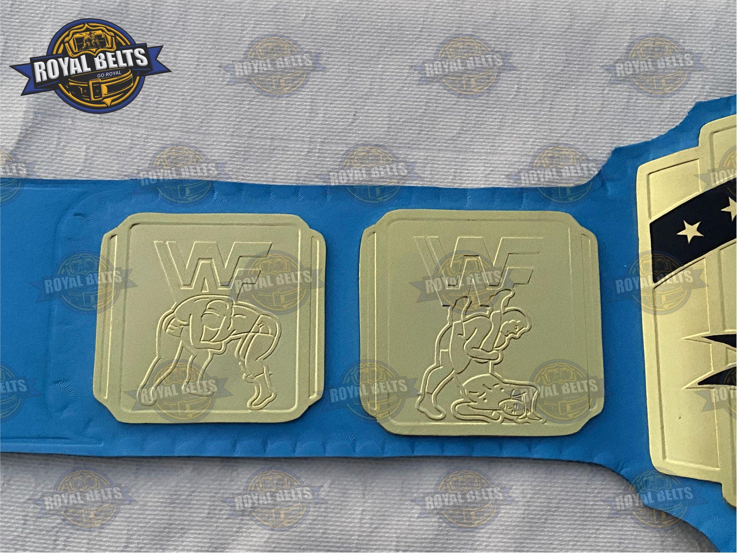 WWF Intercontinental Wrestling Championship Title Belt Brass Plated