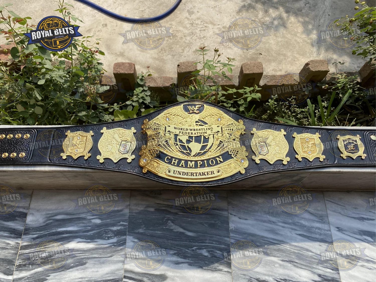 WWF V1 Undisputed wrestling title belt classic design Made by Royal Belts