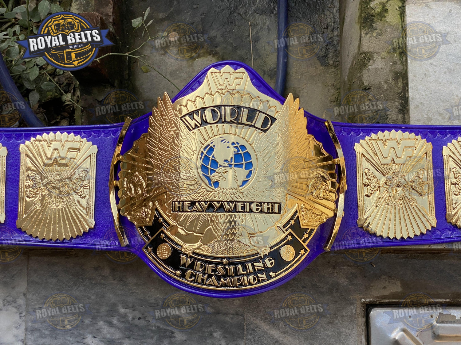 WWF Winged Eagle Championship Title Belt Zinc Plated