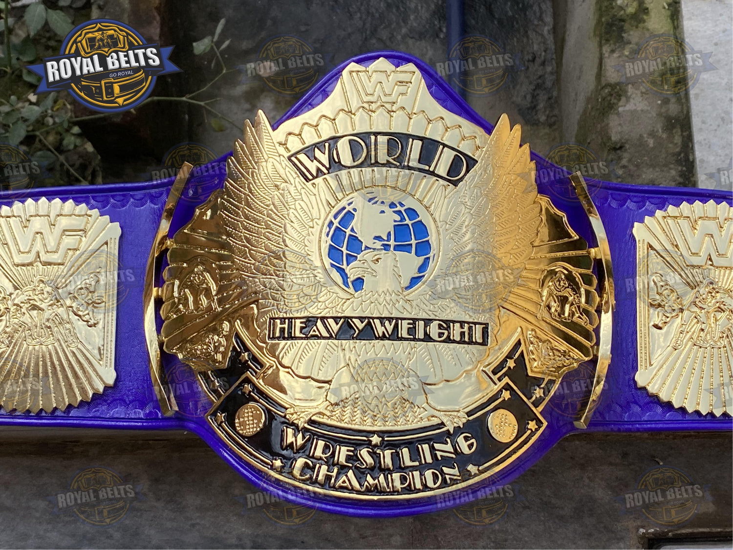 WWF Winged Eagle Championship Title Belt Zinc Plated