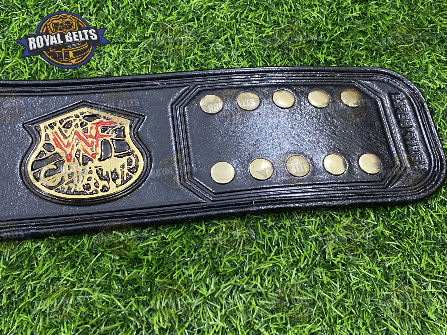 WWF Womens Wrestling Championship Title Belt Zinc Plated