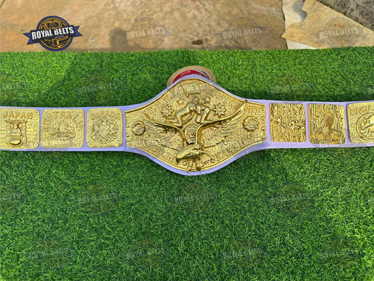 Bob Backlund Antonio Inoki wrestling championship title belt collectible Manufacture by Royal Belts 