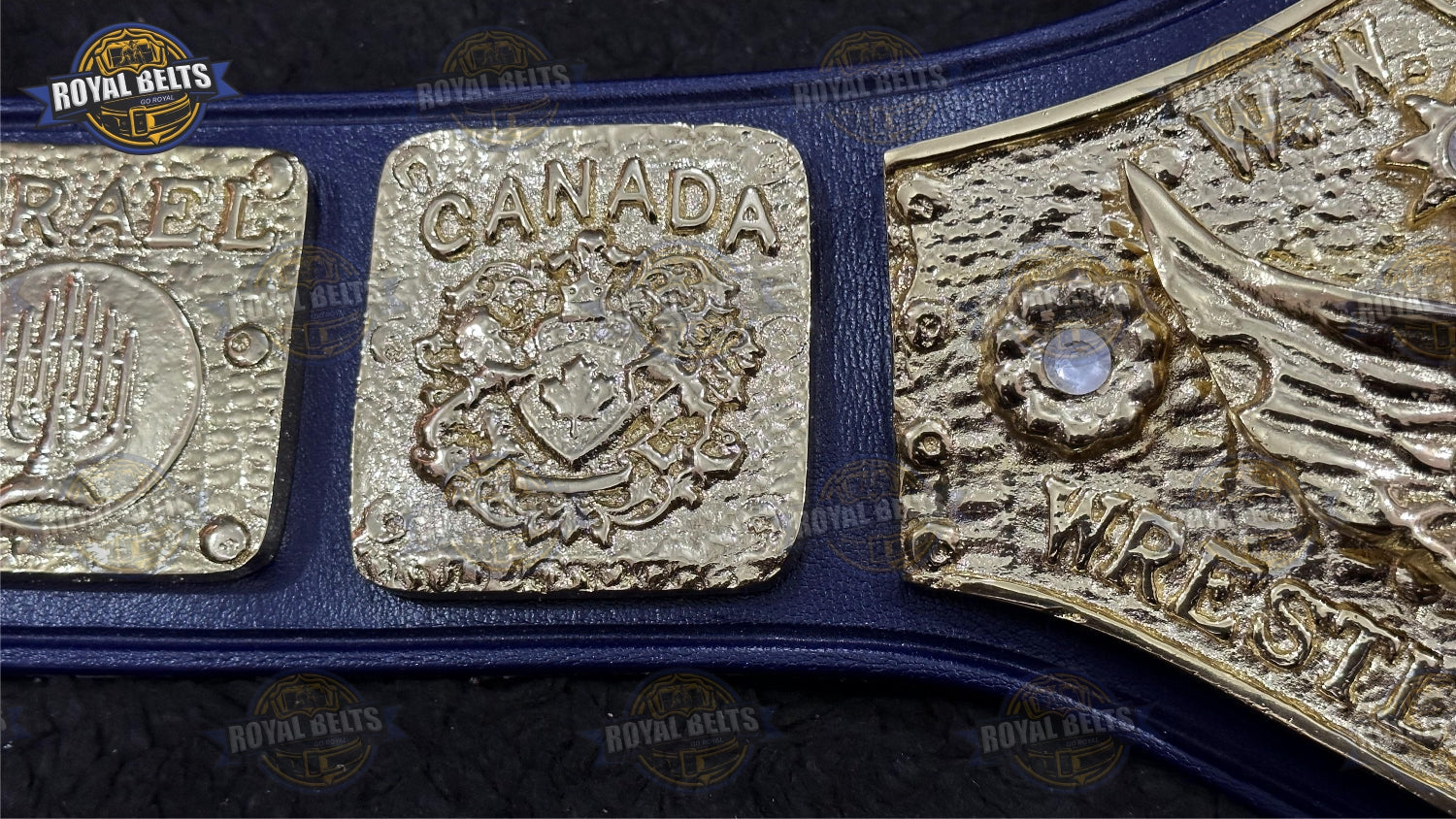 Antonio Inoki heavyweight wrestling belt display