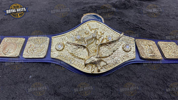 Bob Backlund Antonio Inoki heavyweight title belt collectible Made by Royal Belts