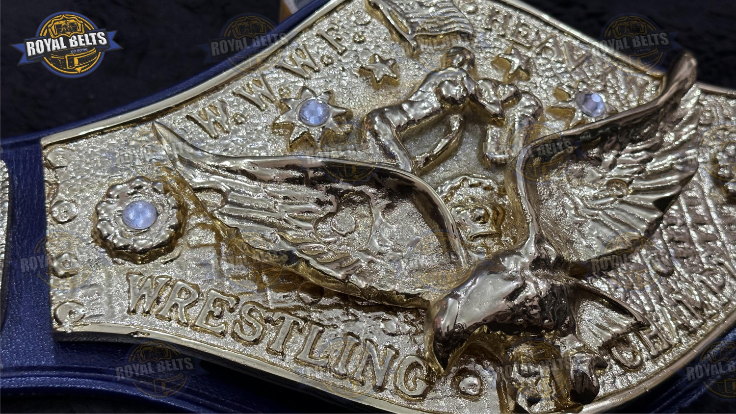 Bob Backlund Antonio Inoki wrestling championship belt Crafted by Royal Belts 