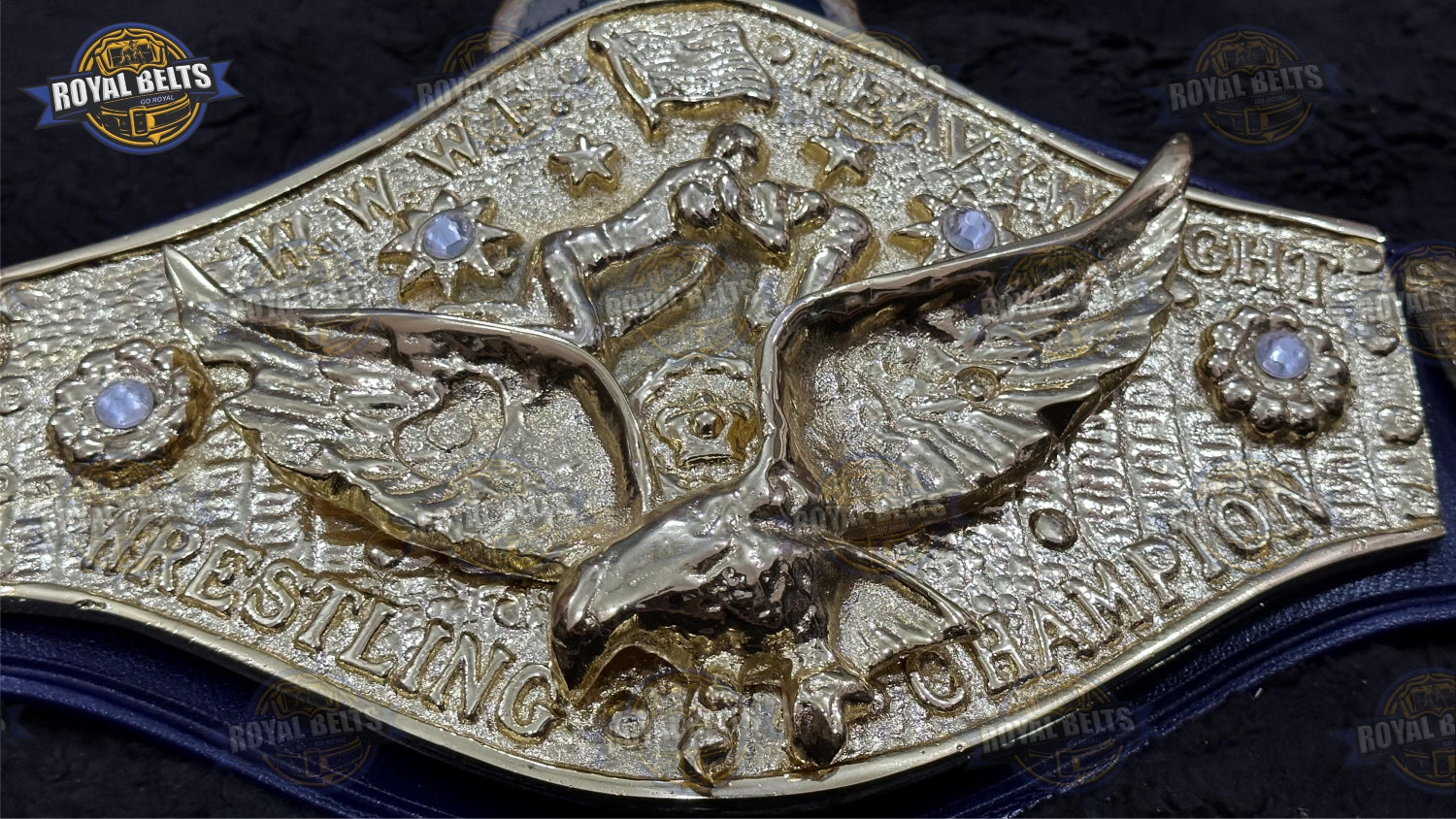 Antonio Inoki title belt iconic wrestling design