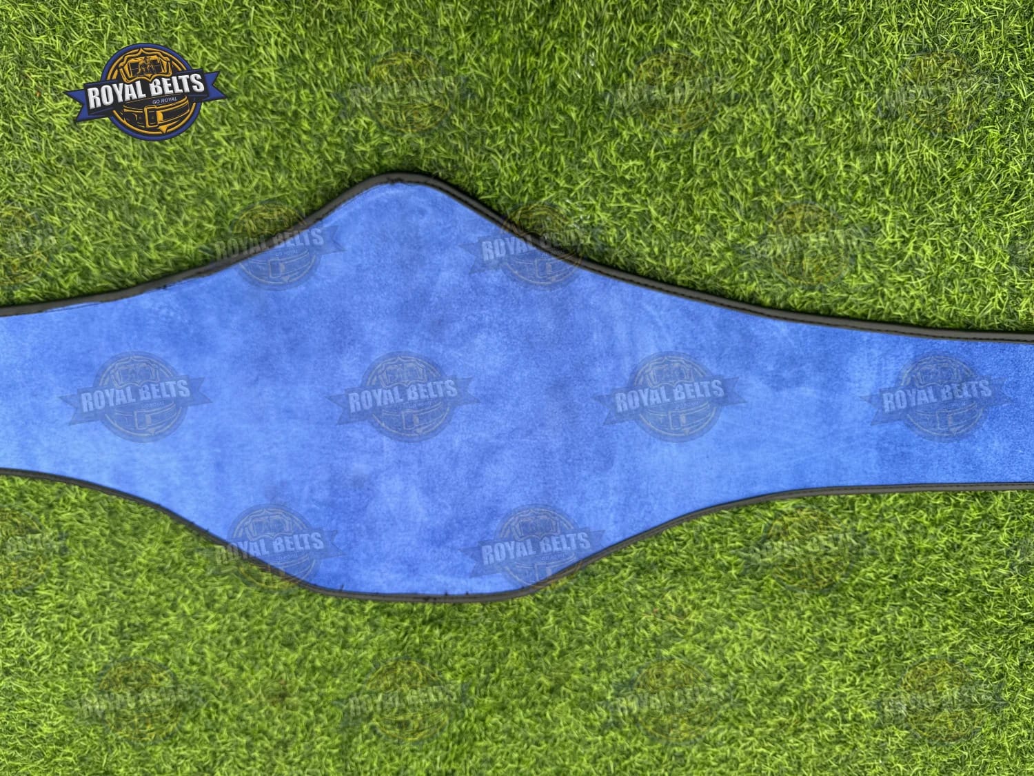 WWWF World Heavyweight Championship Title Belt ornate side plates featuring vintage wrestling motifs