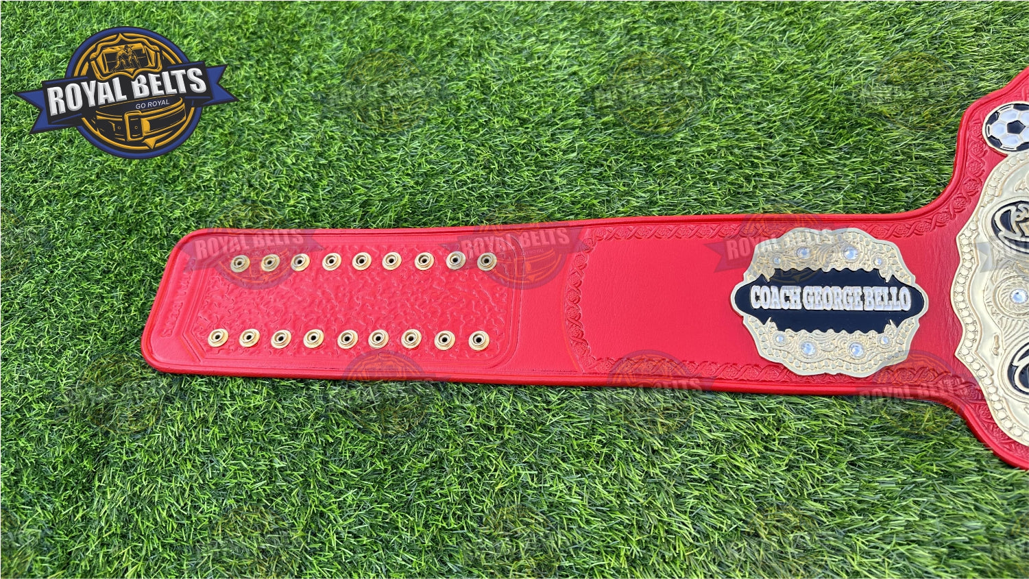 Wizard Coach of Year Title Belt custom zinc plated Coach of the Year championship belt Crafted by Royal Belts