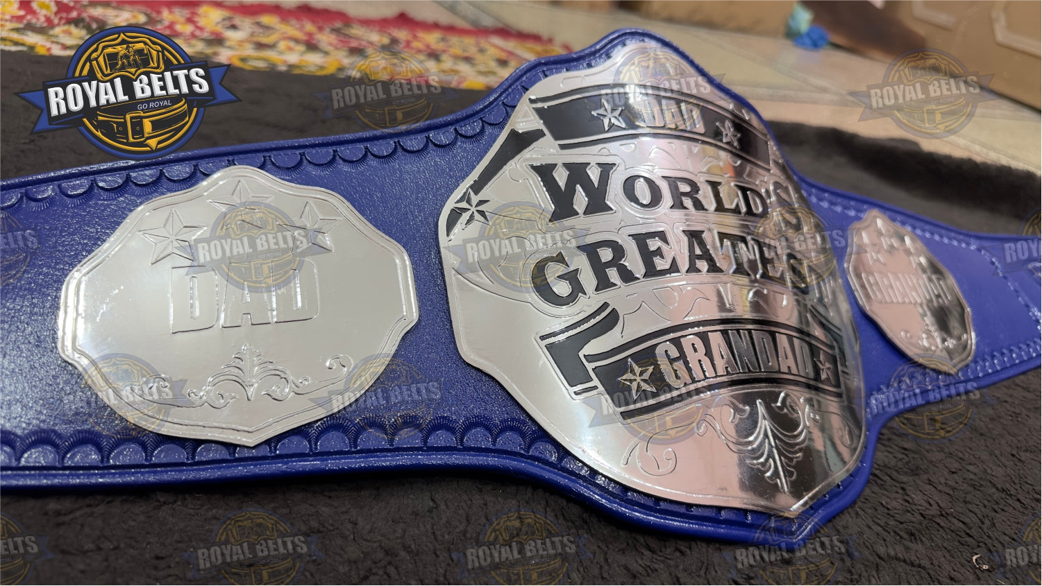 World Greatest Dad Title Belt premium Fathers Day championship belt gift Crafted by Royal Belts