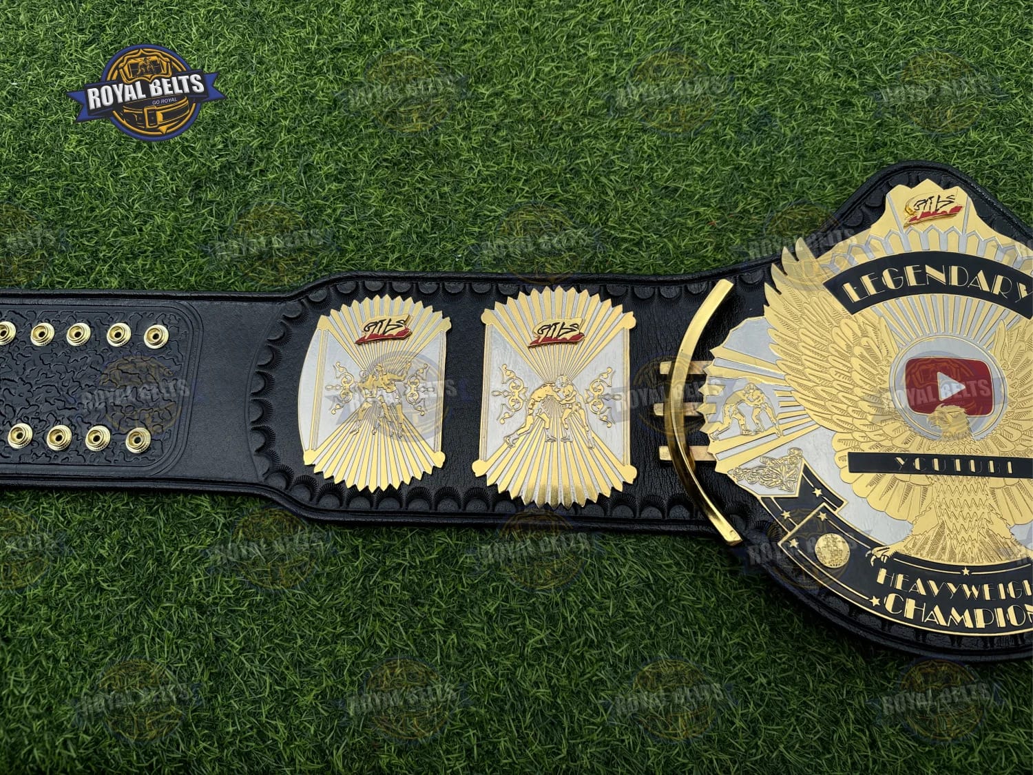 YouTube custom wrestling championship belt premium leather strap