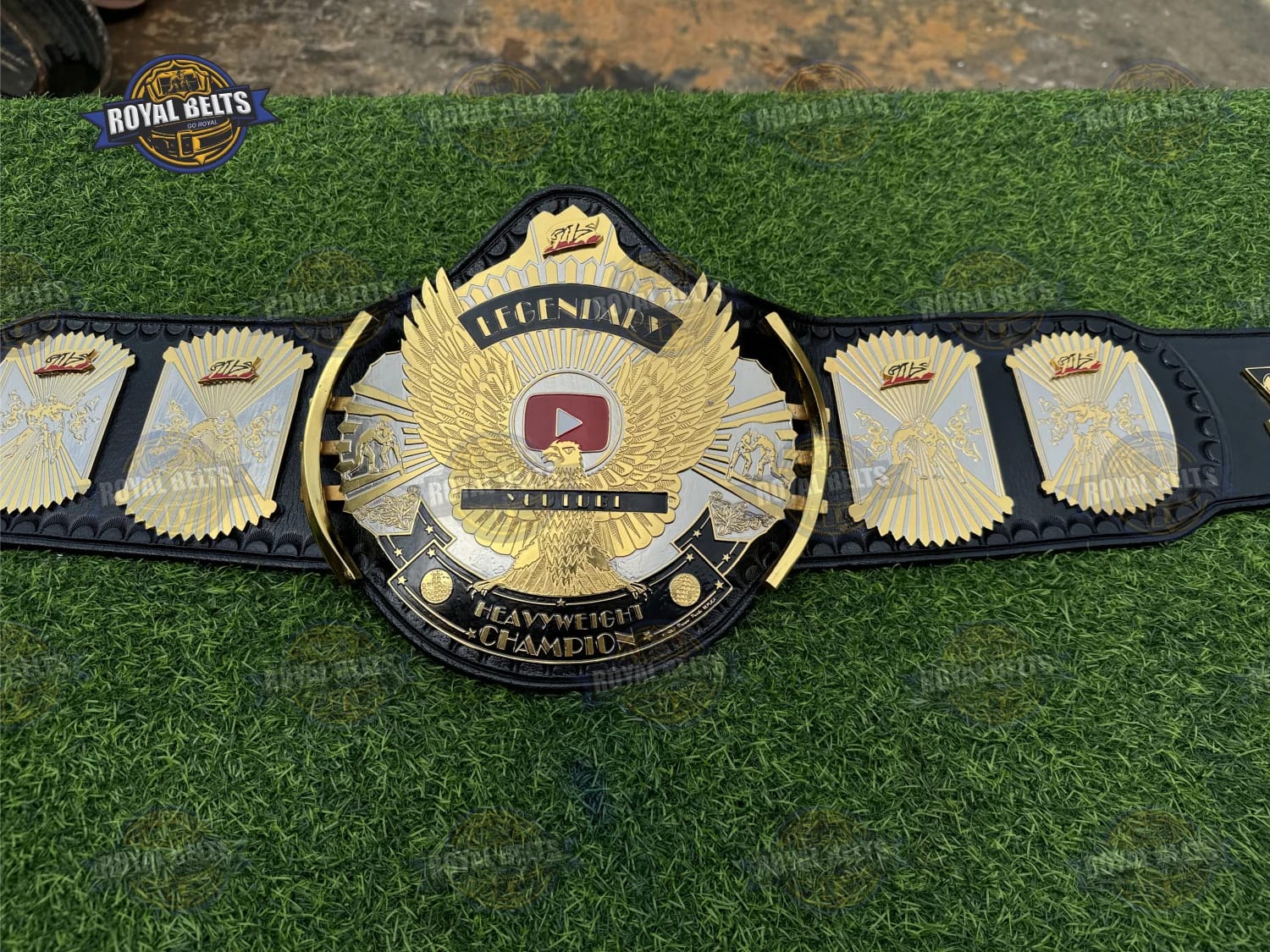 YouTube championship title belt custom luxury design