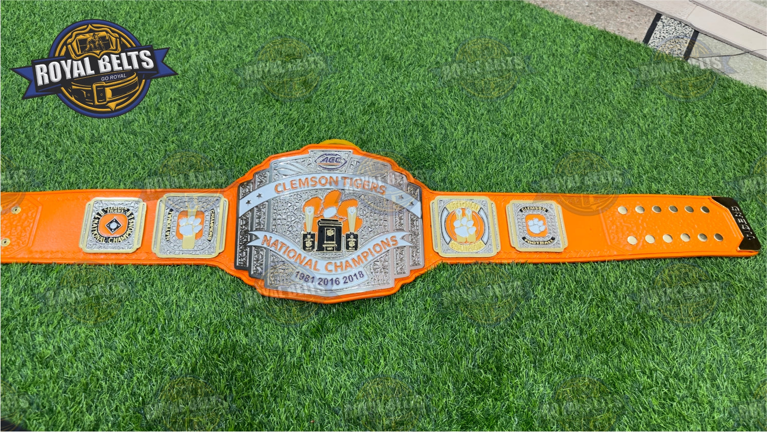 Clemson Tiger University Title Belt custom heavyweight title belt design