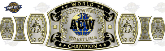 High-quality custom championship title belt with 4mm metal plates, dual plates